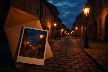 Foto paketi: akşam ışıkları ve fenerli sokak