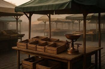 Sabah: tezgâh kurulumu ve bakır terazilerin yerleşimi