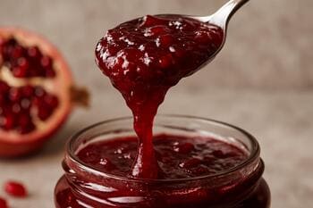 Nar reçeli: kaşıktan ağır ağır damlayan parlak kıvam