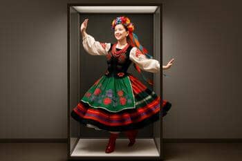 Kortej dansı: dönen etekler ve nar desenli şallar